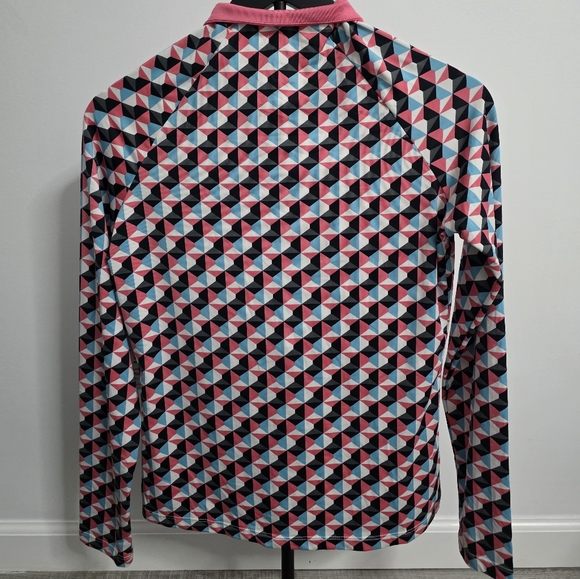 NWT Girl's Geometric Patterned Long Sleeve Top ☀️UPF 50- Size Small - Picture 2 of 3